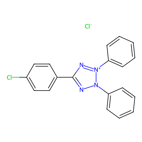 5-(4-Chlorophenyl)-2,3-diphenyl-2h-tetrazol-3-ium chloride structure