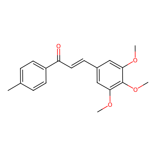 (E)-1-(4-methylphenyl)-3-(3,4,5-trimethoxyphenyl)-2-propen-1-one structure