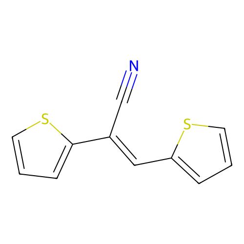 2,3-Di(2-thienyl)acrylonitrile structure