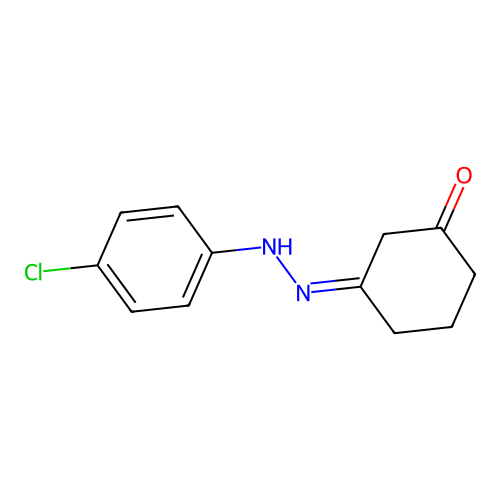 (3Z)-3-[(4-chlorophenyl)hydrazinylidene]cyclohexan-1-one structure