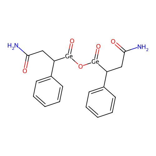 1-苯基-2-氨甲酰乙基锗倍半氧化物 structure