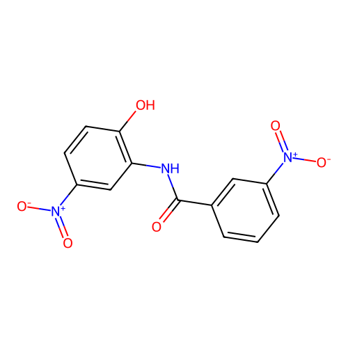 N-(2-hydroxy-5-nitrophenyl)-3-nitrobenzamide structure