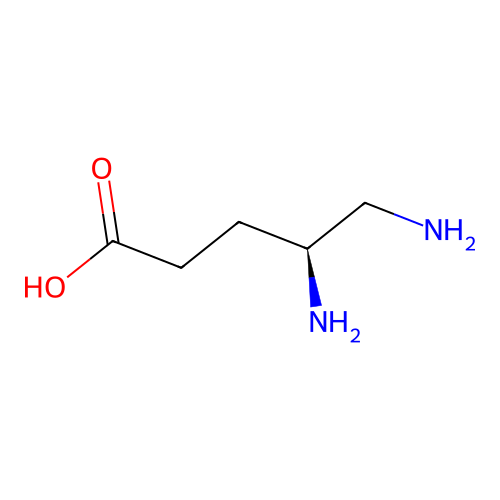 (4S)-4,5-Diaminopentanoic acid structure