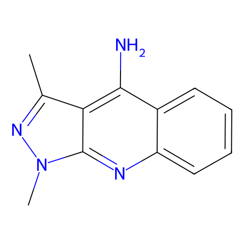 1,3-Dimethylpyrazolo[3,4-b]quinolin-4-amine structure