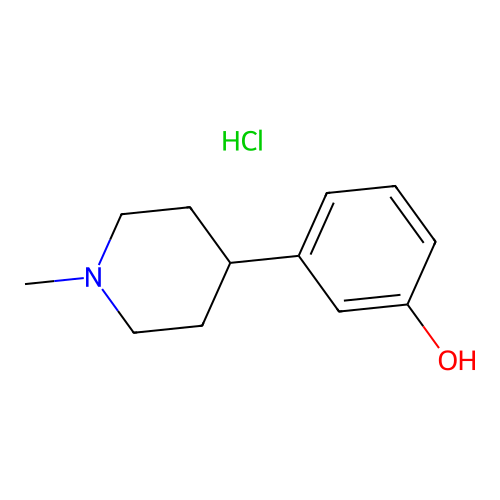 3-(1-Methyl-4-piperidinyl)phenol hydrochloride structure