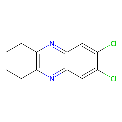 7,8-Dichloro-1,2,3,4-tetrahydrophenazine structure