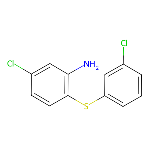 5-Chloro-2-(3-chlorophenyl)sulfanylaniline structure