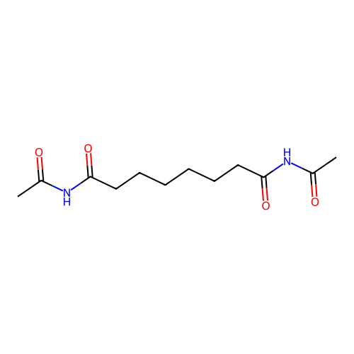 N'-二乙酰基辛二酰胺 structure