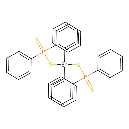 2,5-diphospha-3-stannapentane, 1,1,3,3,5,5-hexaphenyl-, 1,5-disulfide structure