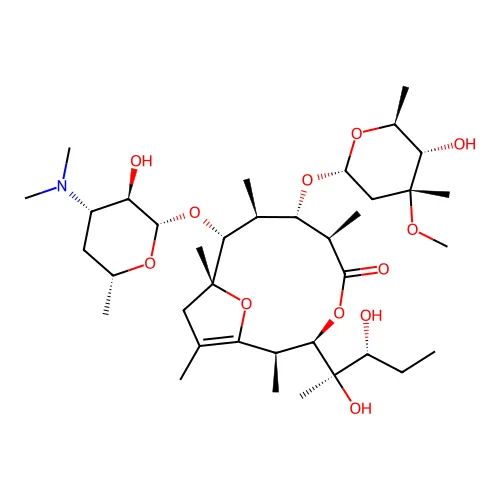 (2R,3R,6R,7S,8S,9R,10R)-3-[(2R,3R)-2,3-二羟基戊烷-2-基]-9-[(2S,3R,4S,6R)-4-(二甲氨基)-3-羟基-6-甲基噁烷-2-基]氧代-7-[(2R,4R,5S,6S)-5-羟基-4-甲氧基-4,6-二甲基噁烷-2-基]氧代-2,6,8,10,12-五甲基-4,13-二氧杂双环[8.2.1]十三-1(12)-烯-5-酮 structure