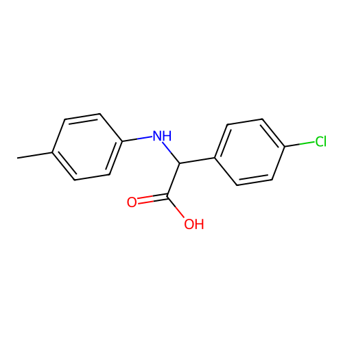 (4-Chloro-phenyl)-p-tolylamino-acetic acid structure