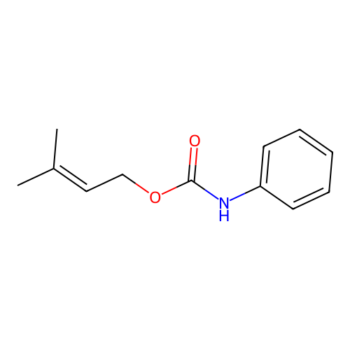 3-Methyl-2-butenylphenylcarbamate structure