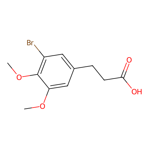 3-(3-Bromo-4,5-dimethoxyphenyl)propanoic acid structure