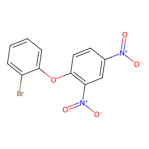 1-(2-Bromophenoxy)-2,4-dinitrobenzene structure