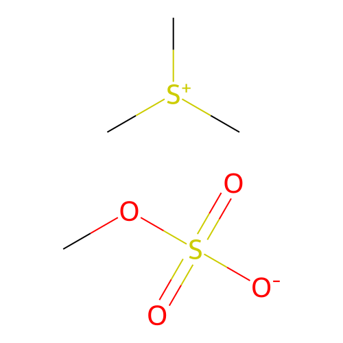 Trimethylsulfonium methyl sulfate structure