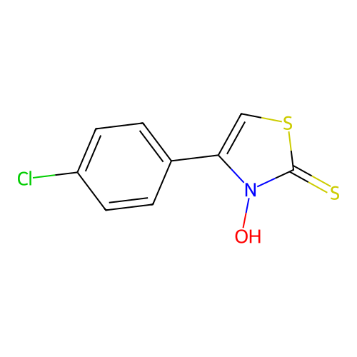 N-hydroxy-4-(4-chlorophenyl)thiazole-2(3H)-thione structure