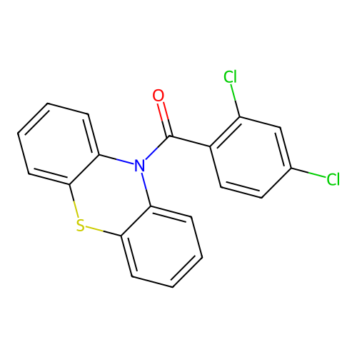 (2,4-dichlorophenyl)(10H-phenothiazin-10-yl)methanone structure