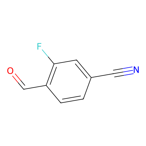 3-Fluoro-4-formylbenzonitrile structure