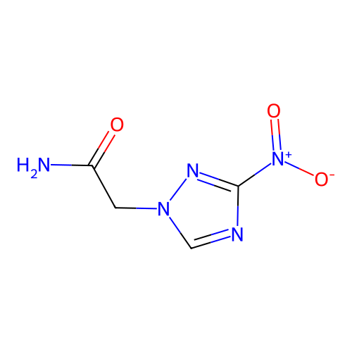 2-(3-nitro-1H-1,2,4-triazol-1-yl)acetamide structure