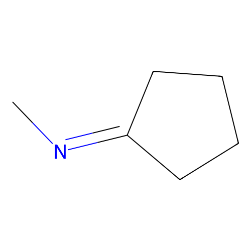 Methylamine, N-cyclopentylidene- structure