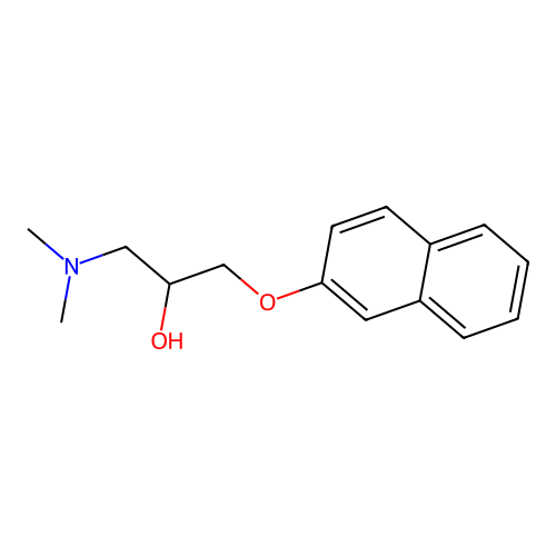 3-(Dimethylamino)-1-(2-naphthyloxy)propan-2-ol structure