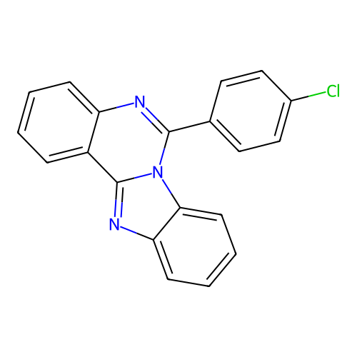 6-(4-Chlorophenyl)benzimidazo[1,2-c]quinazoline structure