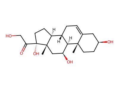 Tetrahydroxypregnenolone structure