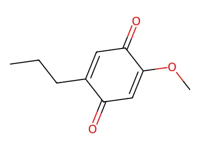 2,5-Cyclohexadiene-1,4-dione, 2-methoxy-5-propyl- structure