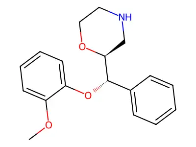 2-[alpha-(2-Methoxy-phenoxy)-benzyl]-morpholine structure