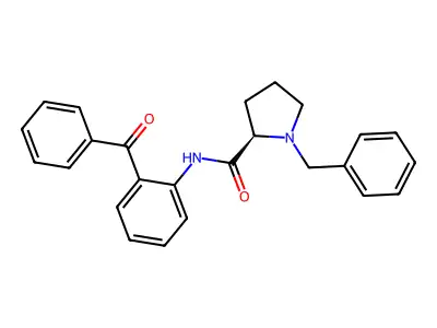 (S)-(-)-2 (n-Benzylpropyl) aminobenzphenone structure