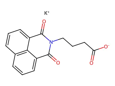 potassium 4-(1,3-dioxo-1H-benzo[de]isoquinolin-2(3H)-yl)butanoate structure