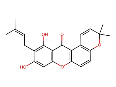 Calothwaitesixanthone structure
