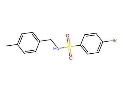 4-bromo-N-(4-methylbenzyl)benzenesulfonamide structure