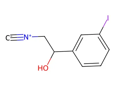 3-Iodo-I+/--(isocyanomethyl)benzenemethanol structure