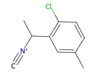 1-Chloro-2-(1-isocyanoethyl)-4-methylbenzene structure