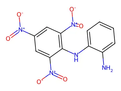 N-(2,4,6-Trinitrophenyl)-O-phenylenediamine structure