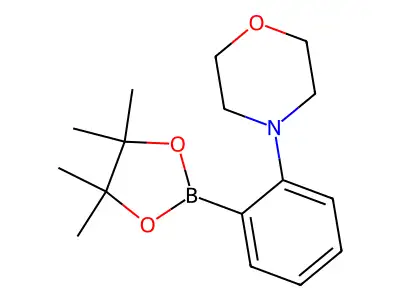 4-(2-(4,4,5,5-Tetramethyl-1,3,2-dioxaborolan-2-yl)phenyl)morpholine structure