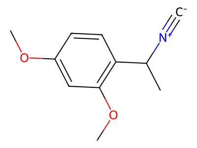 1-(1-Isocyanoethyl)-2,4-dimethoxybenzene structure