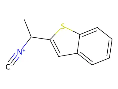 2-(1-Isocyanoethyl)-1-benzothiophene structure