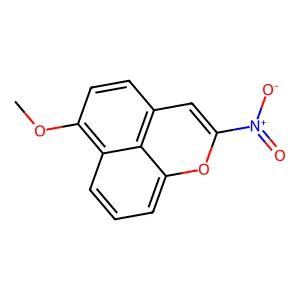 6-Methoxy-2-nitronaphtho(1,8-bc)pyran structure