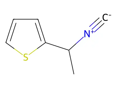 2-(1-Isocyanoethyl)thiophene structure