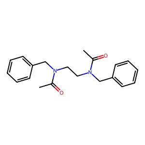 N-[2-[acetyl(benzyl)amino]ethyl]-N-benzylacetamide structure