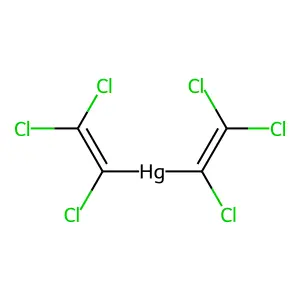Mercury, bis(trichloroethenyl)- structure