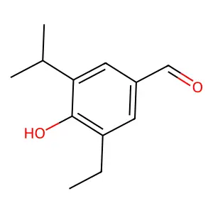 3-乙基-4-羟基-5-异丙基苯甲醛 structure