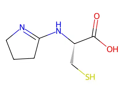 L-Cysteine, N-(3,4-dihydro-2H-pyrrol-5-yl)- structure