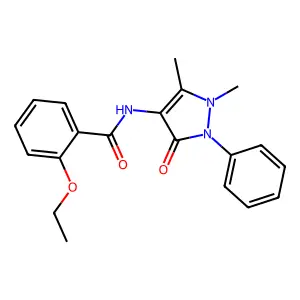 N-(1,5-dimethyl-3-oxo-2-phenyl-2,3-dihydro-1H-pyrazol-4-yl)-2-ethoxybenzamide structure