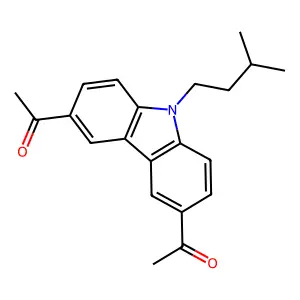 3,6-Diacetyl-9-isoamylcarbazole structure