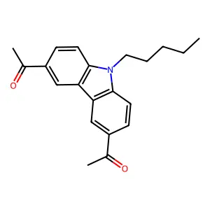 3,6-Diacetyl-9-n-amylcarbazole structure