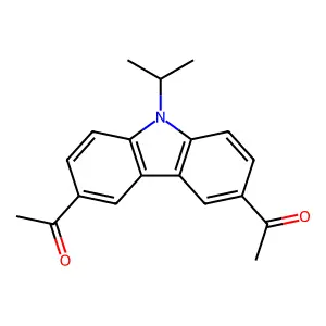 3,6-Diacetyl-9-isopropylcarbazole structure