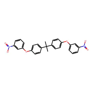 2,2-Bis[4-(3-nitrophenoxy)phenyl]propane structure